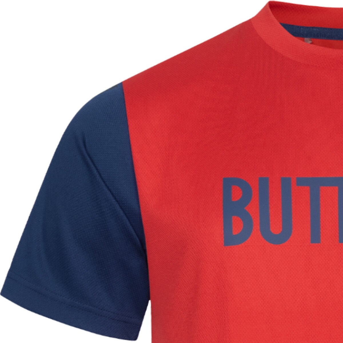 Butterfly USA Team 23 Practice Shirt: Right Side of Blue/Red Transition